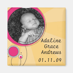 Baby Announcement Magnet
