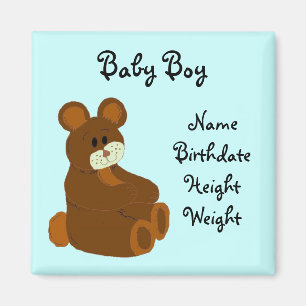 Baby Announcement Magnet