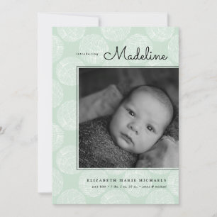 BABY ANNOUNCEMENT Minimalist Design