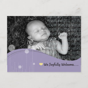 Baby Announcement Postcard
