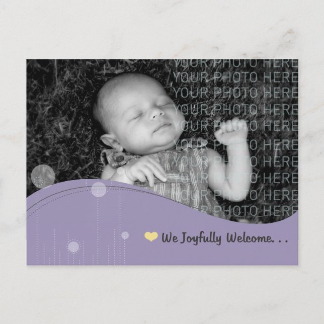 Baby Announcement Postcard (Front)