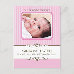 BABY ANNOUNCEMENT ::  preciousness 1 Postcard