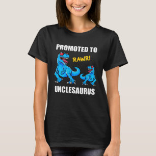 Baby Announcement Promoted To Unclesaurus  New Unc T-Shirt