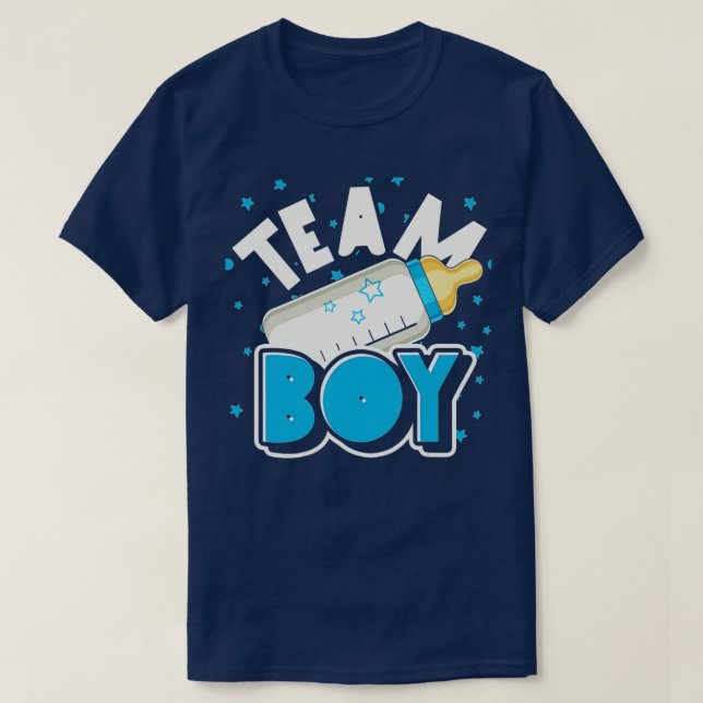 Baby Announcement Team Boy Baby Party Gender Revea T-Shirt (Design Front)