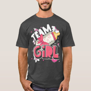 Baby Announcement Team Girl Baby Party Gender Reve T-Shirt