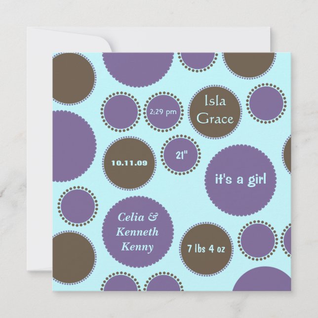 Baby Announcement Template (Front)