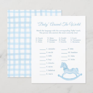 Baby Around the World Game – Blue Shower Activity