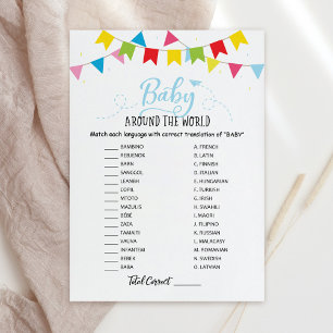Baby Around the World withAnswers Baby Shower Card