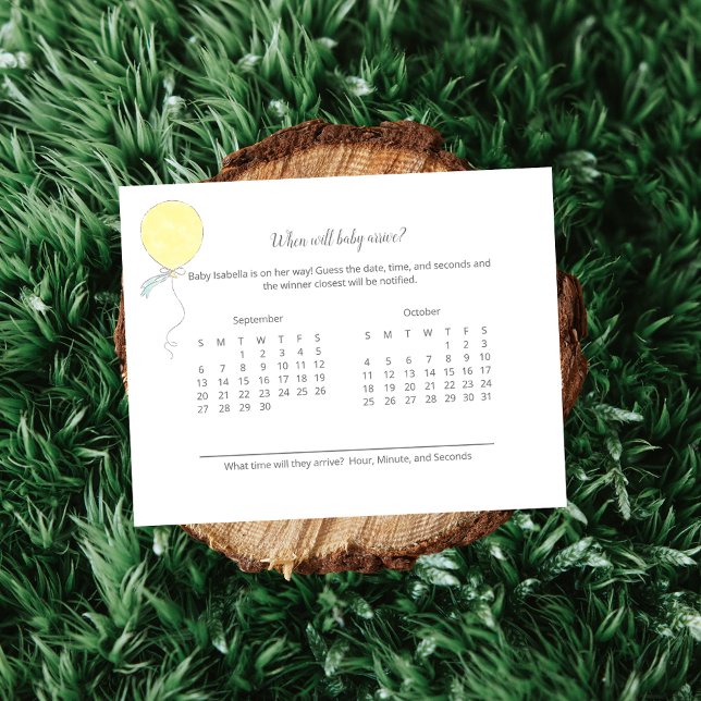 Baby Arrival Prediction Baby Sprinkle Game (Creator Uploaded)