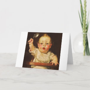 Baby at Breakfast  Card