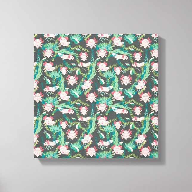 Baby Axolotl Canvas Print (Front)