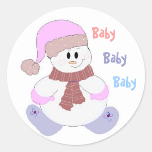 Baby, Baby, Baby Classic Round Sticker