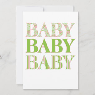 Baby, Baby, Baby Invitation