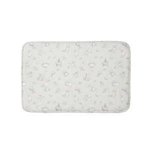 Baby background bath mat