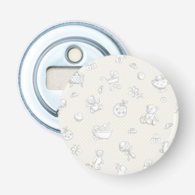 Baby background bottle opener (Front)