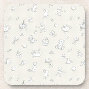 Baby background coaster