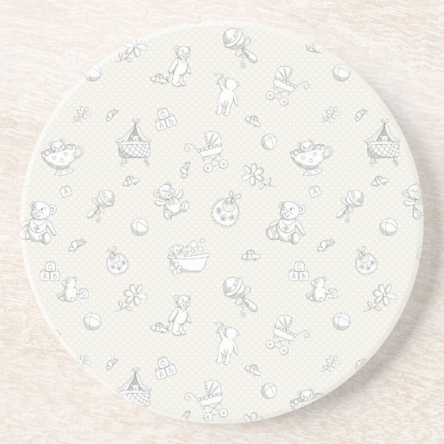 Baby background coaster (Front)