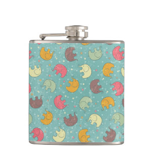 baby background hip flask