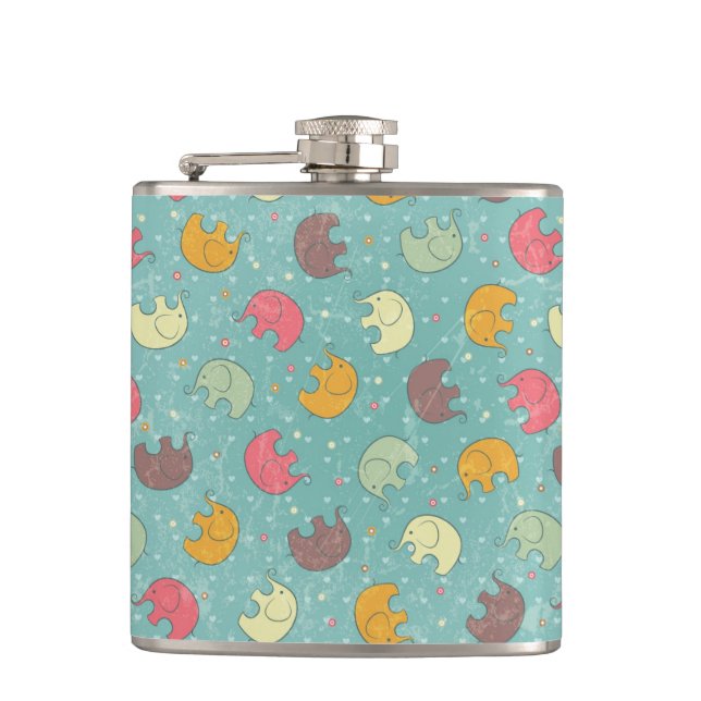 baby background hip flask (Front)