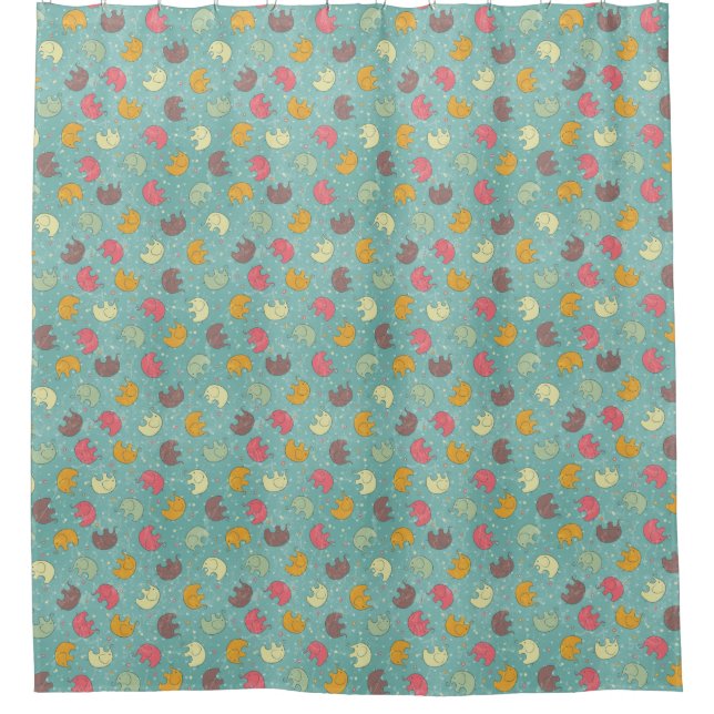 baby background shower curtain (Front)