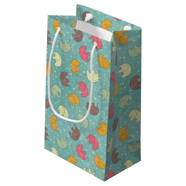 baby background small gift bag (Back Angled)