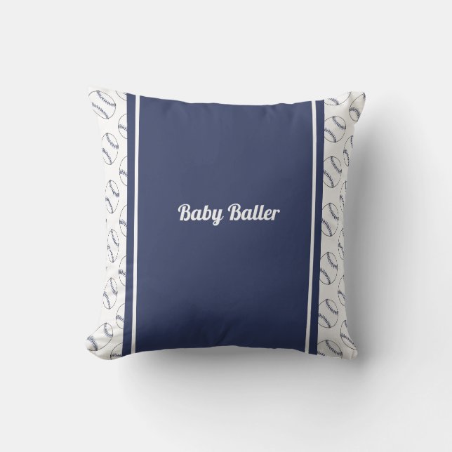 Baby Baller throw pillow (Front)