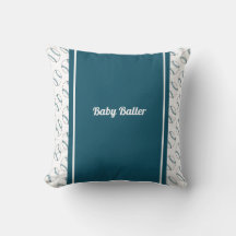Baby Baller throw pillow