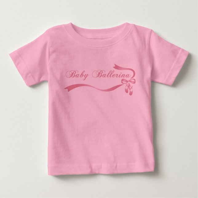 Baby Ballerina Toddler Ruffle Tee (Front)