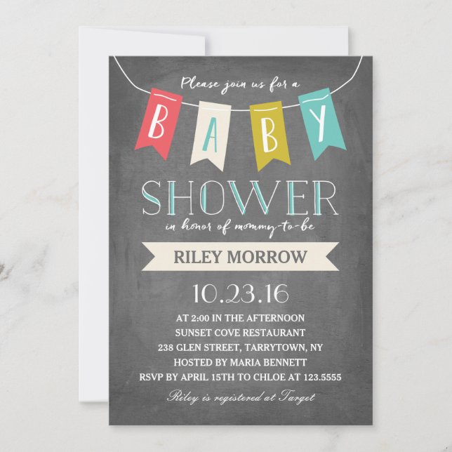 Baby Banner | Baby Shower Invitation (Front)