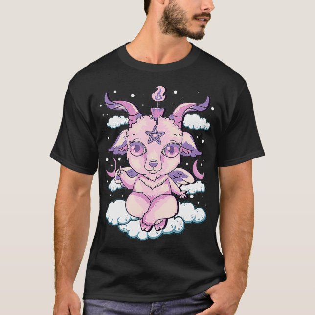 Baby Baphomet Pastel Goth T-Shirt (Front)