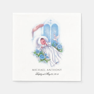 Baby Baptism Christening Religious Traditional Napkin