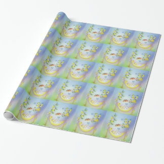 Baby baptism, christening wrapping paper