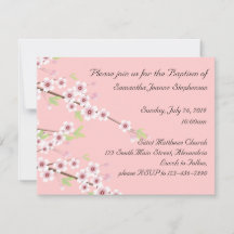 Baby Baptism Invitation