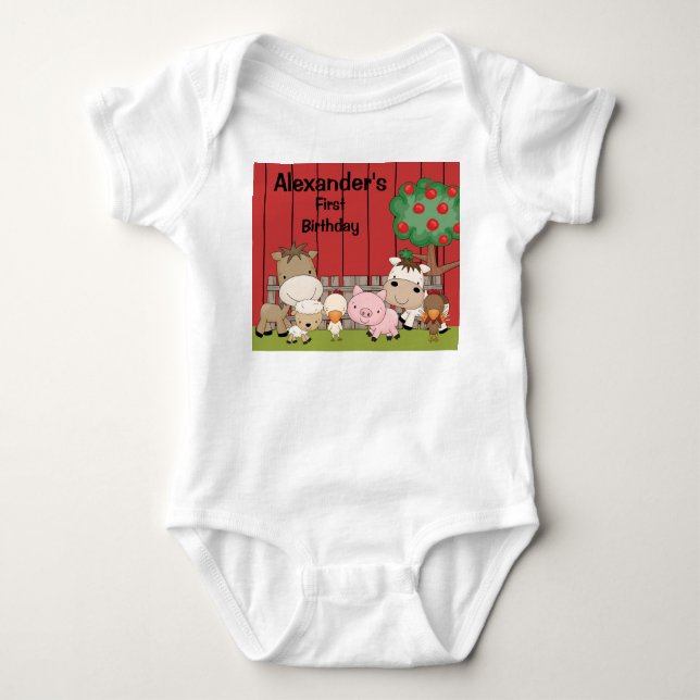 Baby Barnyard Buddies Infant Creeper (Front)