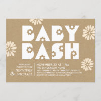 Baby Bash | Baby Shower Invitations Kraft Paper v1