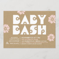 Baby Bash | Baby Shower Invitations Kraft Paper v2
