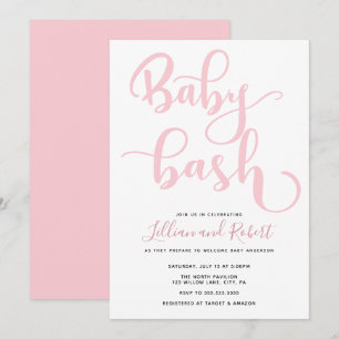 Baby Bash Couples Baby Shower Invitation