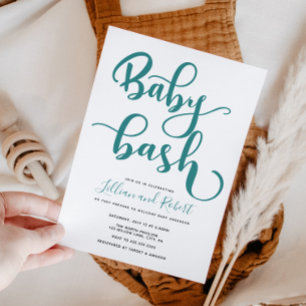 Baby Bash Couples Baby Shower Invitation