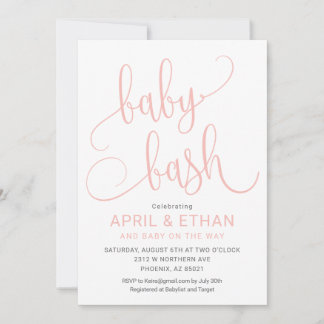 Baby Bash Invitation, Couples Shower Invitation