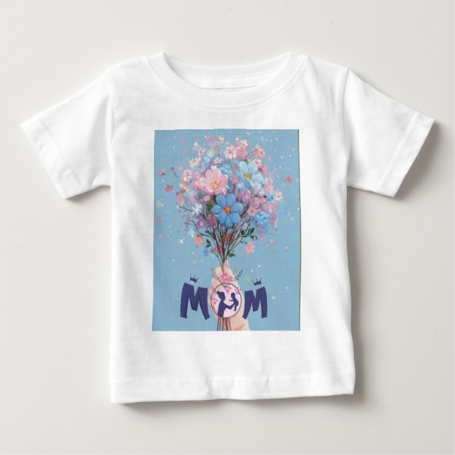 Baby basic t-shirt for toddler. (Front)