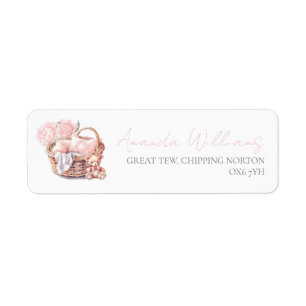 Baby Basket Address Label Baby Shower