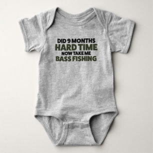 Baby Bass Fishing Jersey Bodysuit Shirt