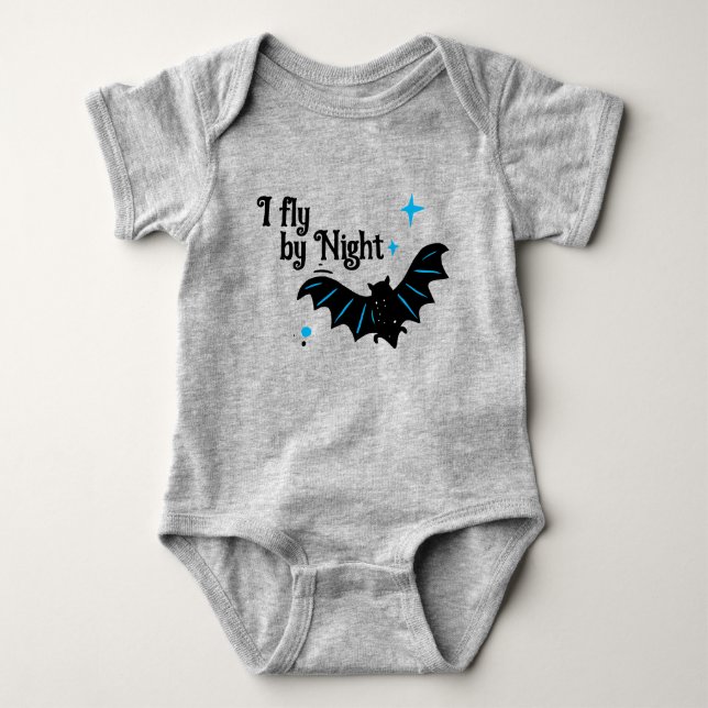 Baby Bat Halloween  Bodysuit (Front)