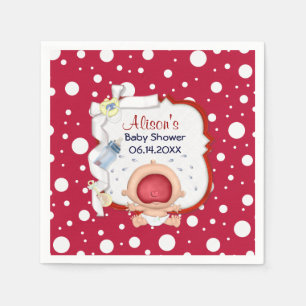 Baby Bawling Funny Baby Shower Paper Napkins