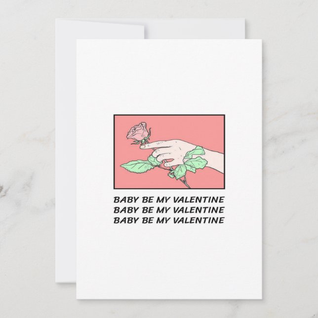 Baby Be My Valentine Holiday Card (Front)