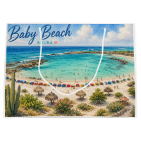 Baby Beach Aruba Caribbean Travel souvenir