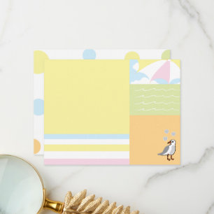 Baby Beach Ball Thank You Card