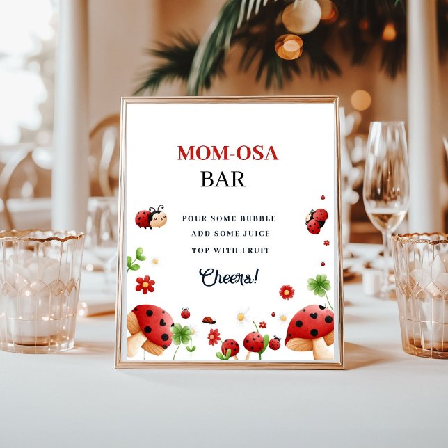 Baby beach lady bug Girl  baby shower Favour sign (Creator Uploaded)