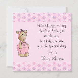 Baby Bear Baby Shower Invitations