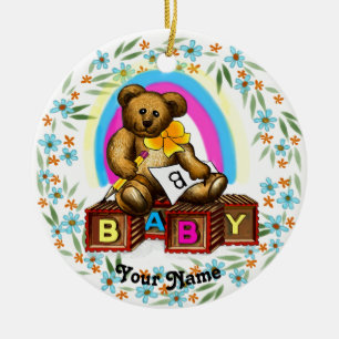 Baby Bear Blocks  Ornament